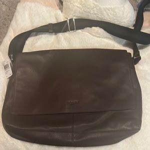 Coach leather messenger bag 💼